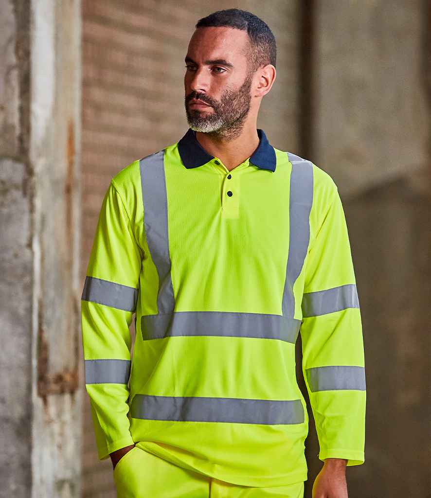 Pro RTX Hi Vis Long Sleeve Polo
