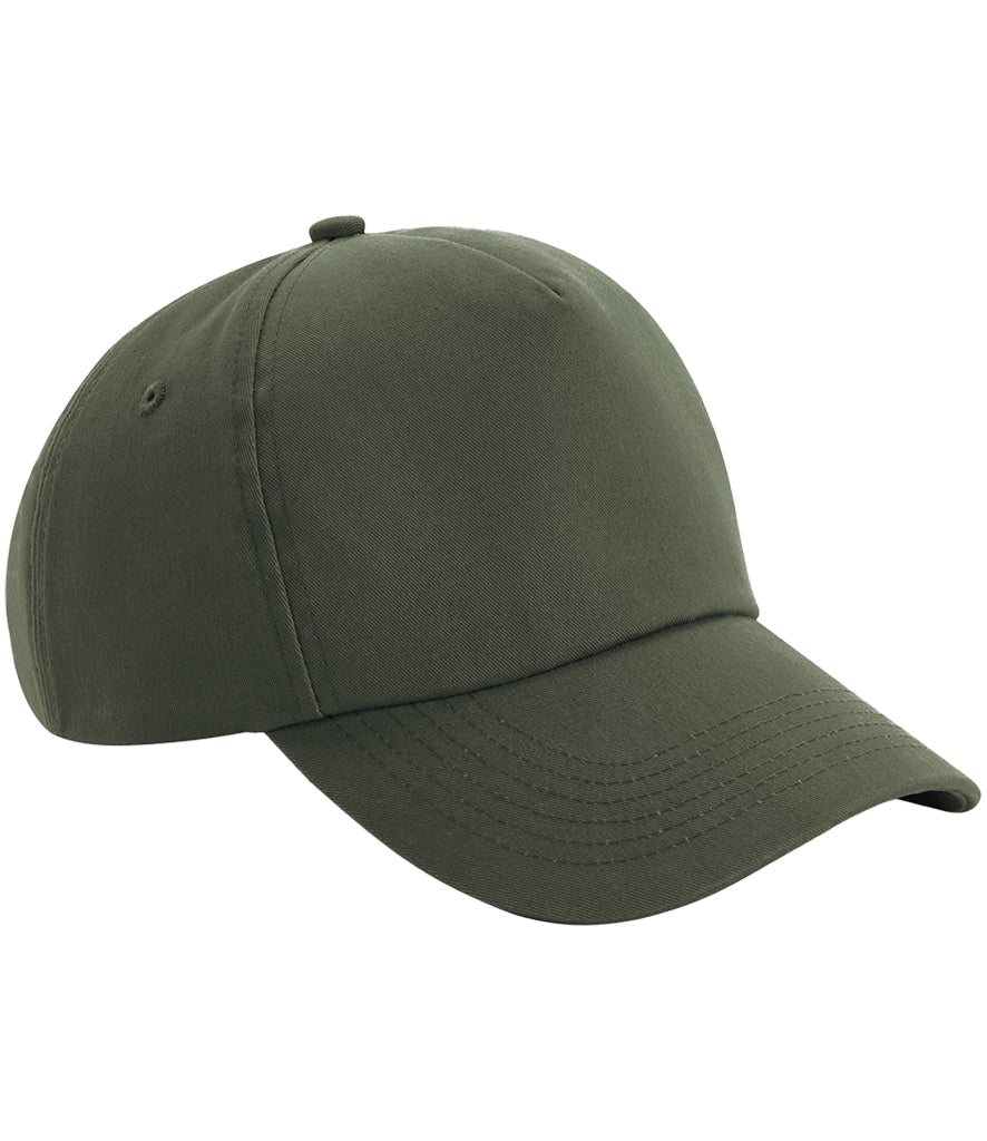 Classic olive green unisex cap ideal for UK company uniform headwear.