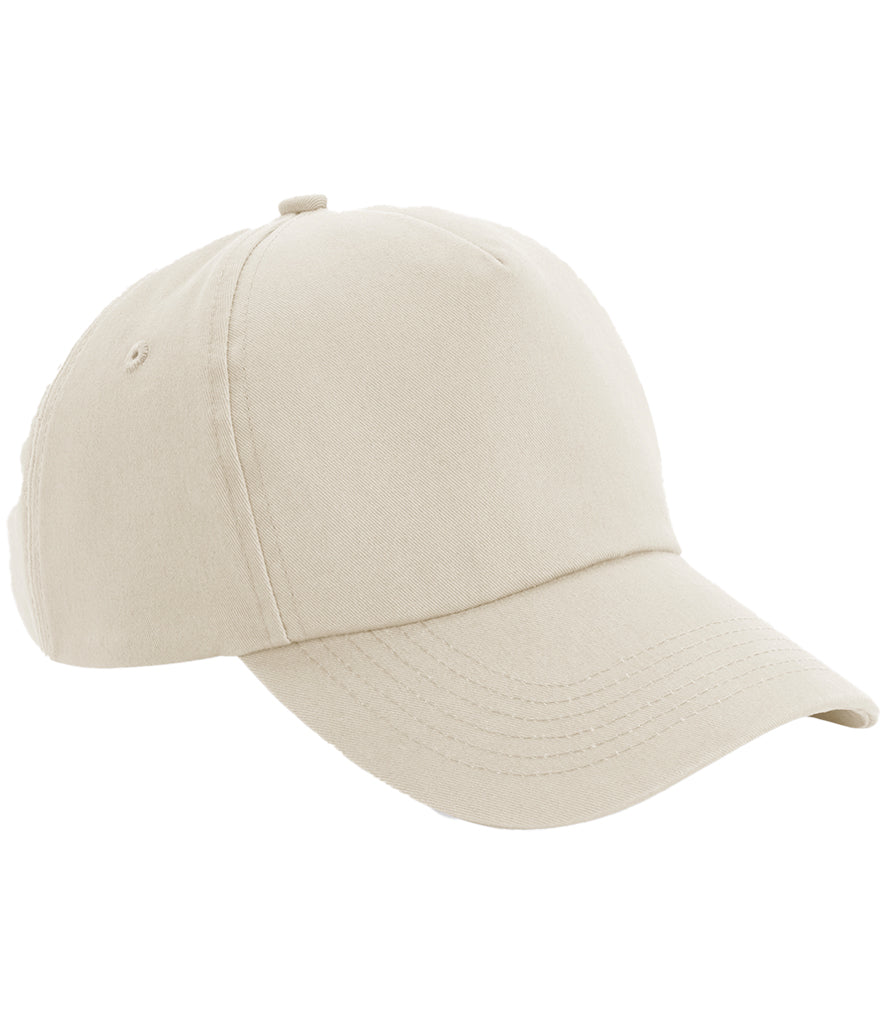 Professional plain sand coloured cap designed for UK branded team apparel.